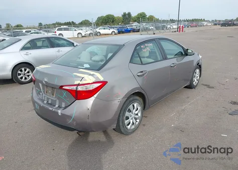 2014 Toyota Corolla Le z USA, uszkodzony, nr VIN 2T1BURHE4EC178833